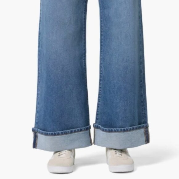 Hudson Jeans Jolene Wide Leg Cuff Jeans — Dickinson, Size 25, NWT - Picture 5 of 5